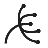 Minimal black allergy icon on a transparent background